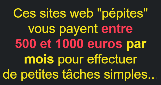 site web qui paye